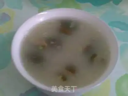 Make Mushroom and lean meat porridge step 7