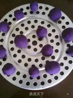Make Purple sweet potato glutinous rice balls step 9