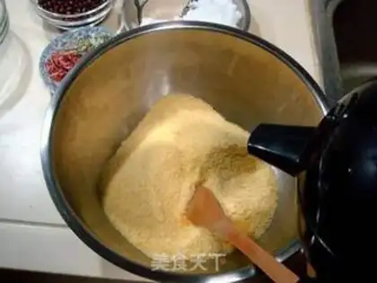 Make Sweet date corn flour cake step 0