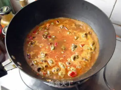 Make Spicy field snail step 7