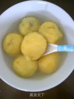 Make Purple sweet potato glutinous rice balls step 12