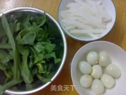 Make pastoral vegetable salad step 1