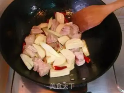 Make Vegetarian chicken roast pork step 3