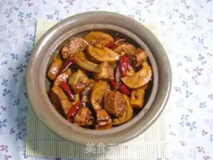 Make Vegetarian chicken roast pork step 6