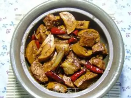Make Vegetarian chicken roast pork step 8