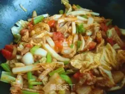 Make Erjiezi fried noodles step 9