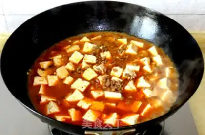 Make mapo tofu step 10