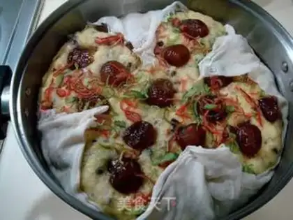 Make Sweet date corn flour cake step 15