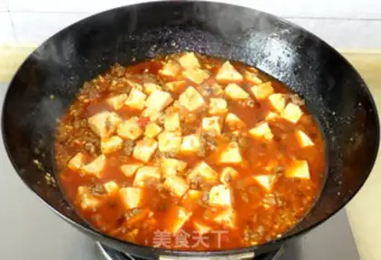 Make mapo tofu step 11