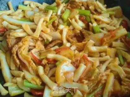 Make Erjiezi fried noodles step 11