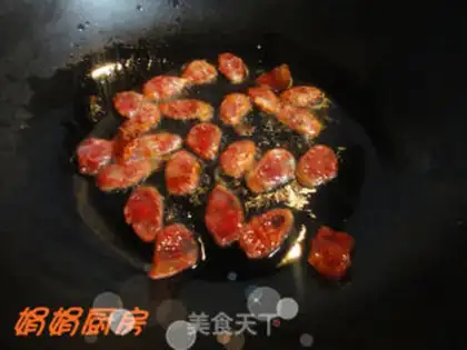 Make Sausage fried lentils step 2