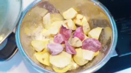 Make Pulled sweet potatoes step 0