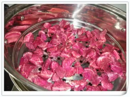 Make Bean dregs purple potato cake step 0