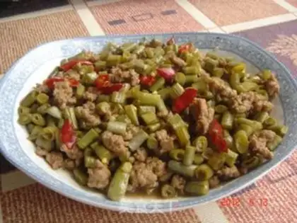 Make Minced pork and sour beans step 5