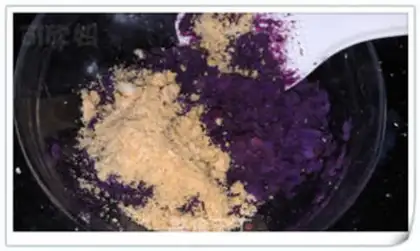 Make Bean dregs purple potato cake step 2