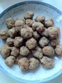 Make Sweet and sour lion head step 4