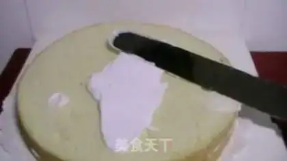 Make Ten inch fresh milk fruit cake step 9