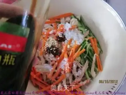 Make Shredded chicken with tofu bamboo step 6