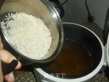Make mung bean porridge step 1