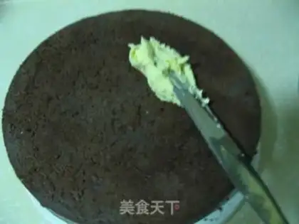 Make Black Forest Cheesecake step 29