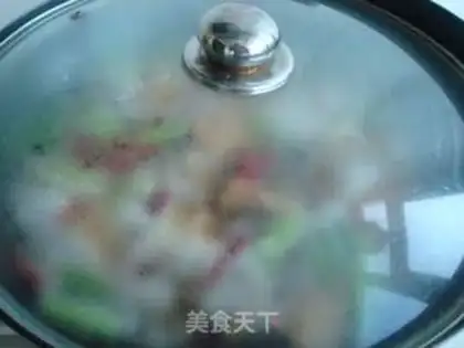 Make Stewed pork belly with cured fish and tofu bamboo step 6