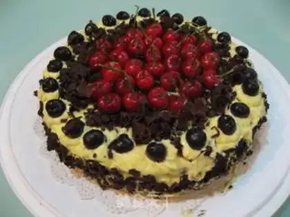 Make Black Forest Cheesecake step 34