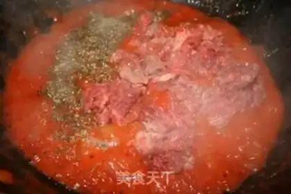 Make Spaghetti meat sauce step 7