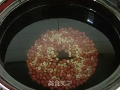 Make Red bean and coix seed drink step 2