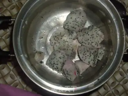 Make dragon fruit jelly step 0