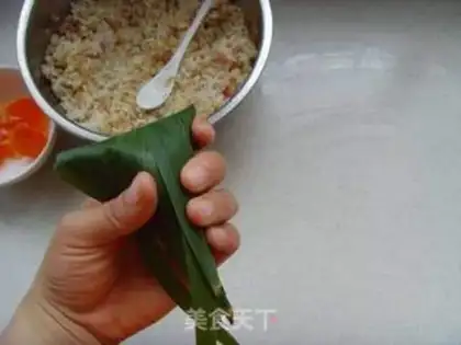 Make Oatmeal egg yolk rice dumplings step 9