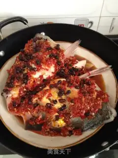 Make chopped pepper fish head step 3