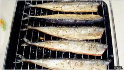 Make Roasted saury step 7