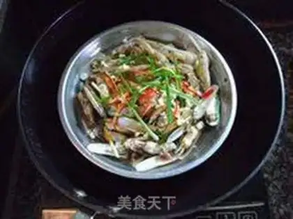 Make Steamed razor clam step 5