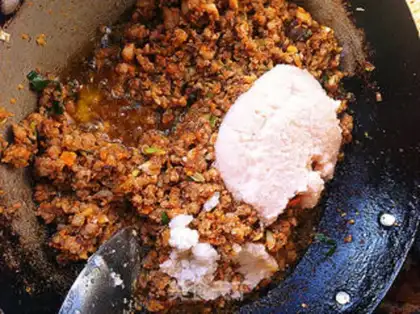 Make Roasted eggplant with minced garlic step 8
