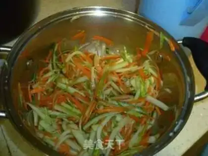 Make Colorful mixed vegetables step 1