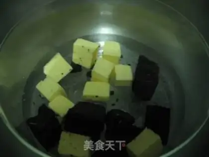 Make Brownie cheesecake step 2