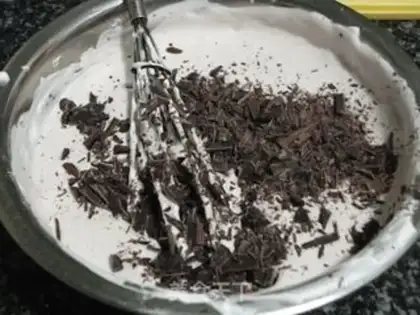 Make chocolate ice cream step 6