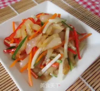 Make Jellyfish skin with cold sauce step 5