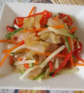 Make Jellyfish skin with cold sauce step 6