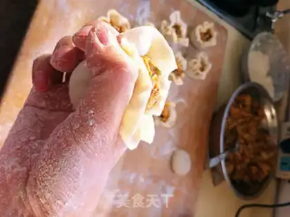 Make glutinous rice steamed meat step 22