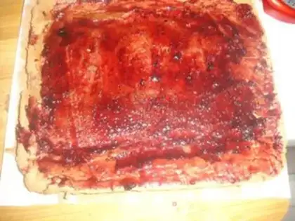 Make Chocolate blueberry cake roll step 9