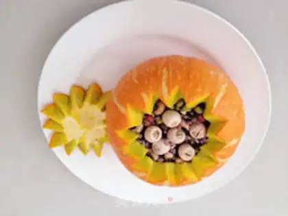 Make Pumpkin Eight Treasures Rice step 7