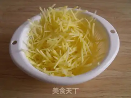 Make hot and sour potato silk step 2