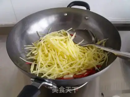 Make hot and sour potato silk step 6