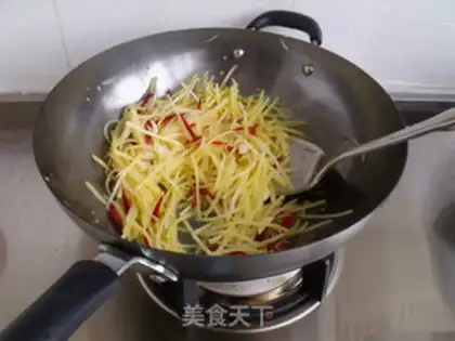 Make hot and sour potato silk step 7