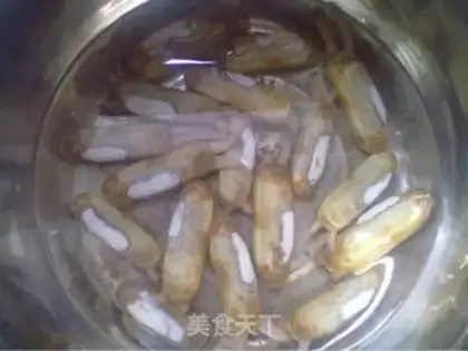Make Iron plate razor clam step 0