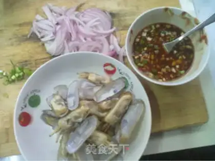 Make Iron plate razor clam step 1