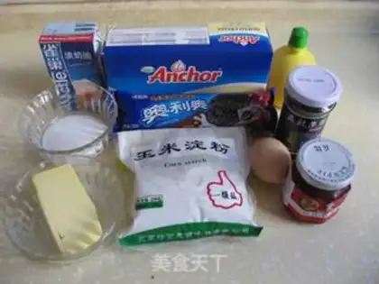 Make Black and white jam cheese cake step 0