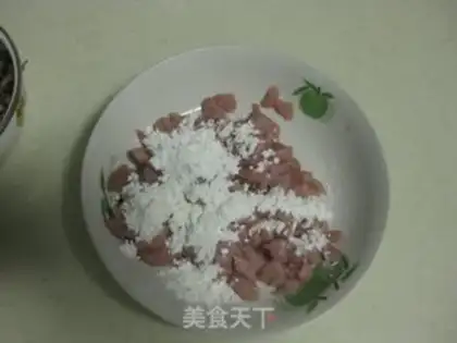 Make Dry vegetables and steamed wheat step 1