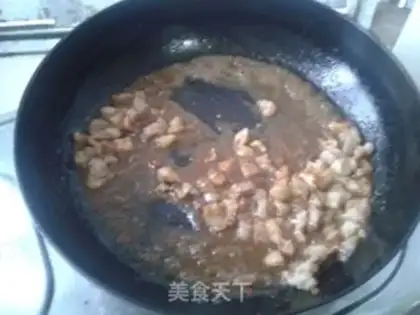 Make Dried pork mixed with eggplant step 2